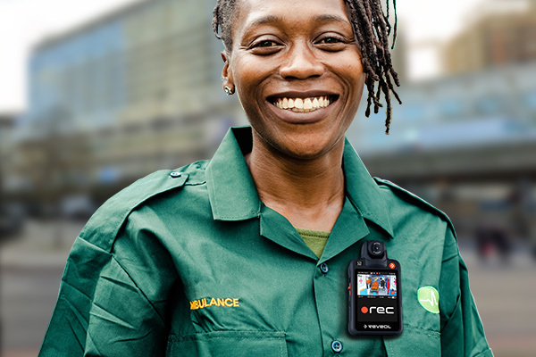 Ambulance Crew Wearing Body Camera
