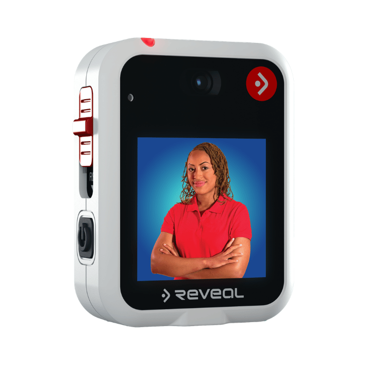 R1 body camera red slider switch
